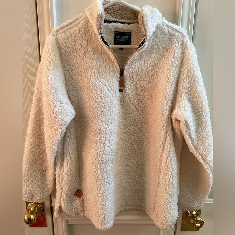 Simply Southern Ultra Soft Sherpa
Fleece Quarter Zip Pullover